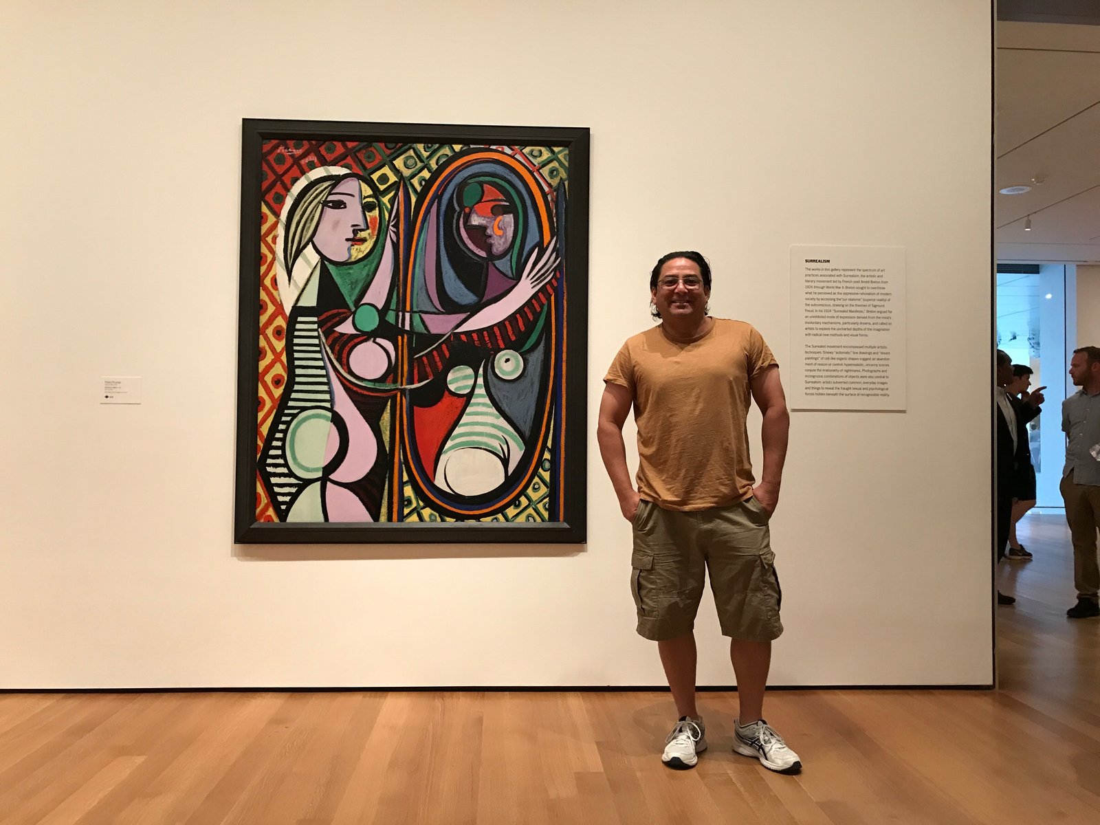Lee at MoMA next to Picasso&rsquo;s Girl Before a Mirror